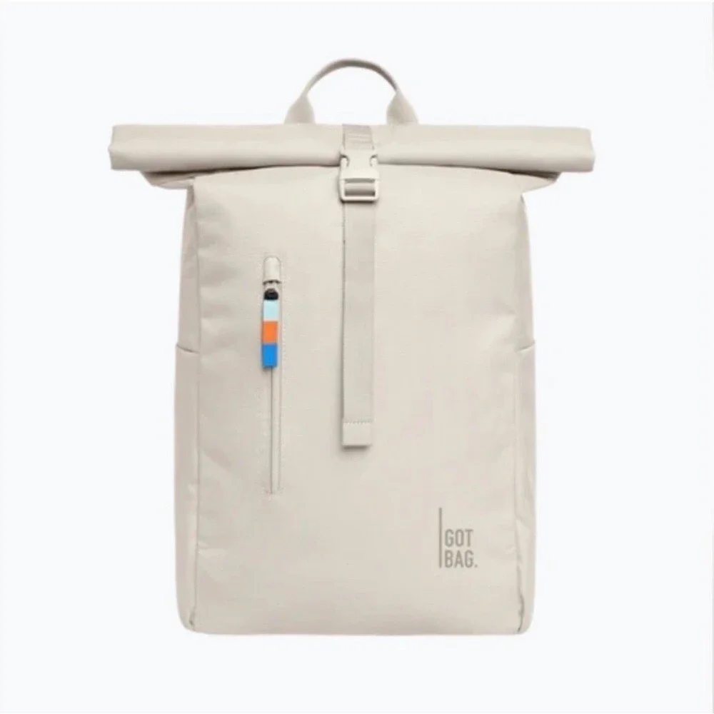 GOT BAG Cream Roll-Top Backpack NWT
